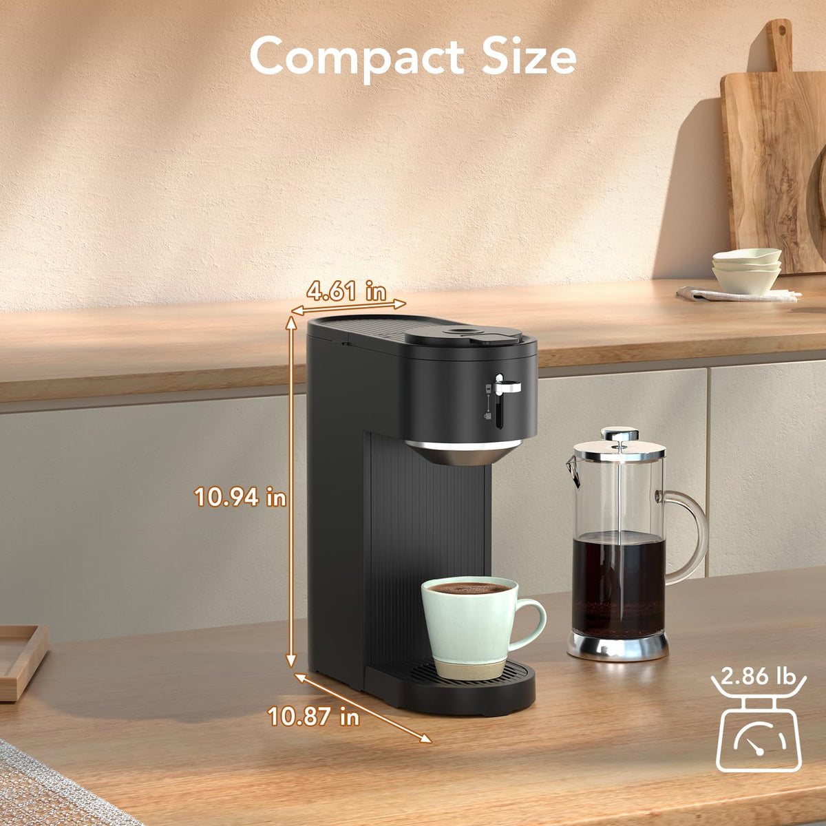 Electactic easy-clean removable drip tray supports quick maintenance.