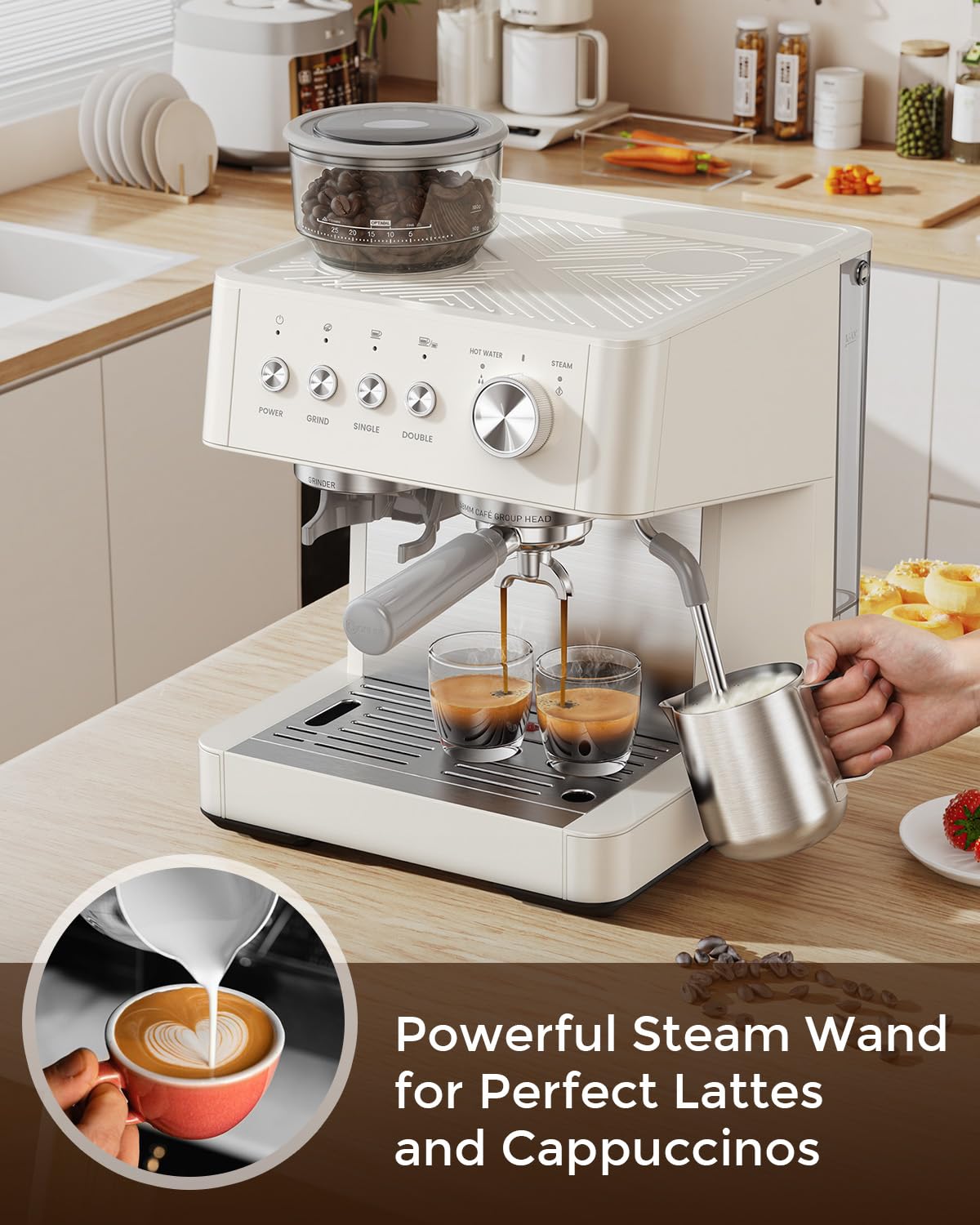 Electactic pressure display helps dial in espresso flavor