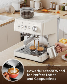 Electactic pressure display helps dial in espresso flavor
