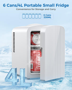 Electactic mini fridge cooling function demonstrates rapid chilling for beverages and masks