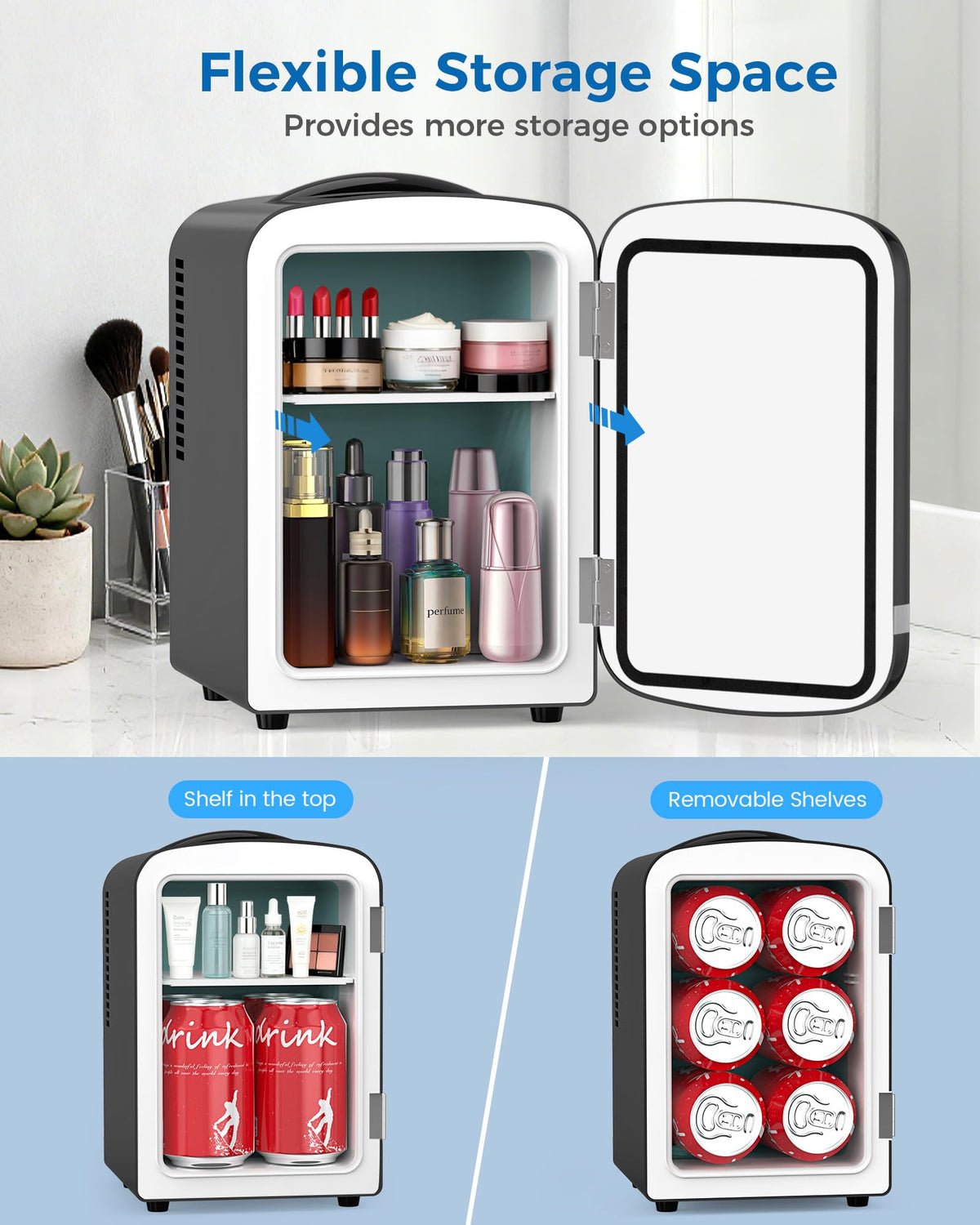 Electactic mini fridge cooling and heating modes enable versatile temperature control