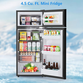 Electactic freezer compartment detail highlights separate frozen storage.