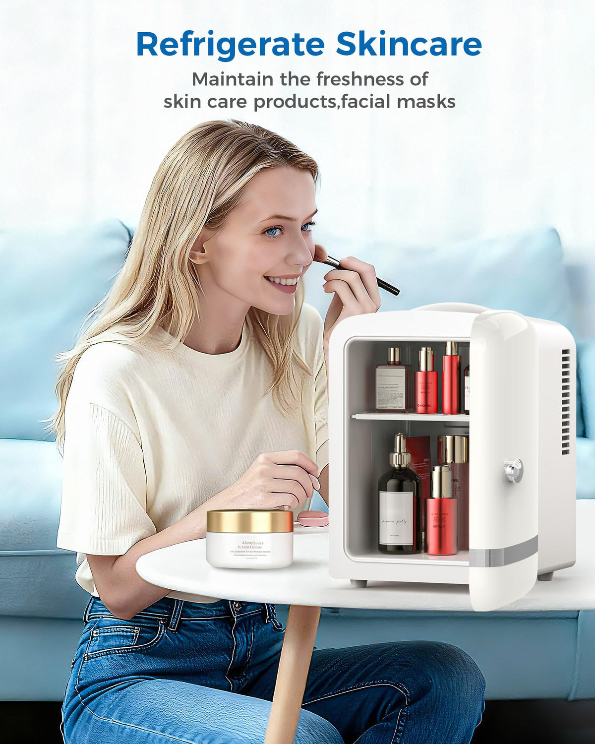 Electactic mini fridge retro design complements desks and dorm rooms
