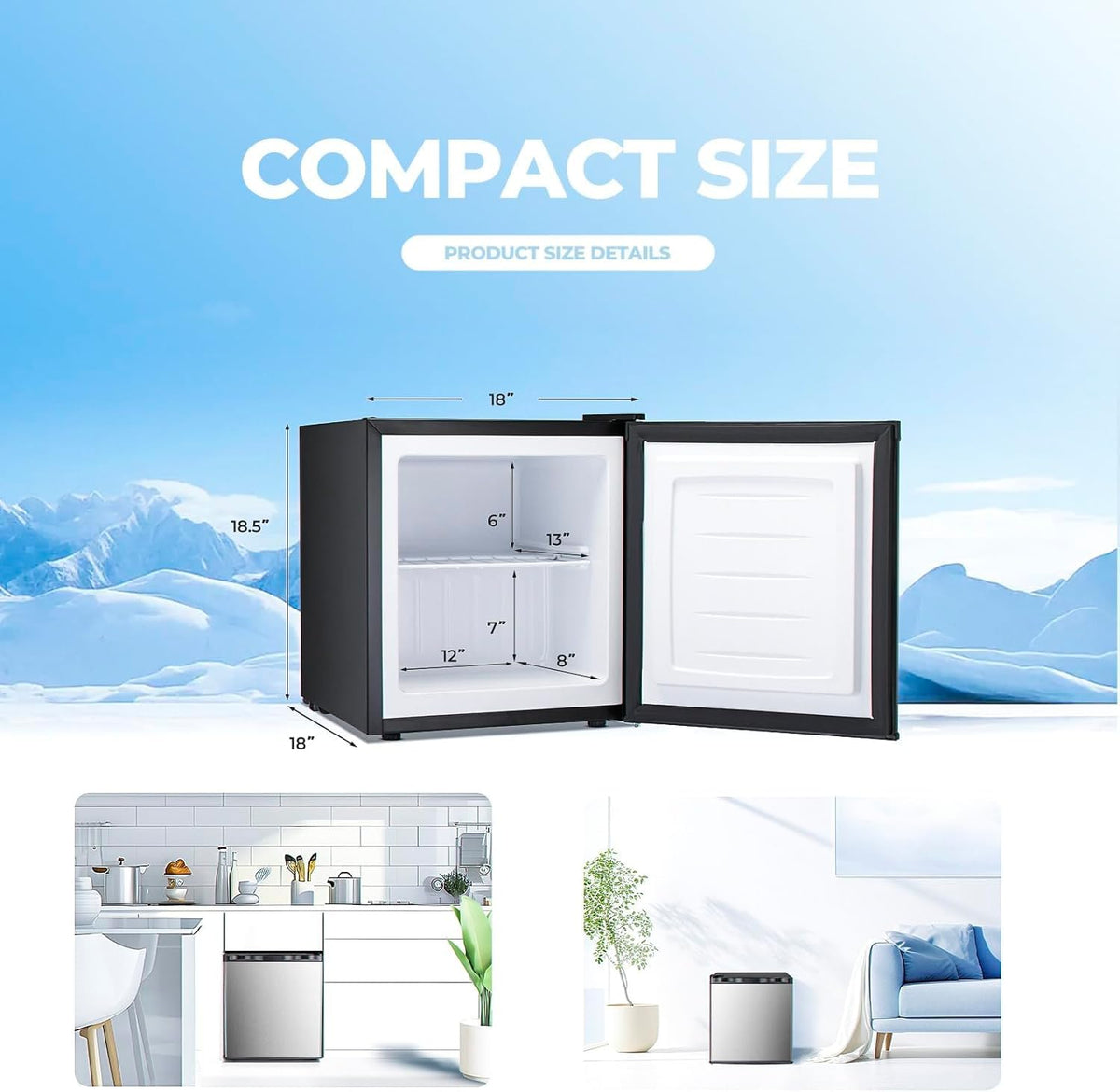 Electactic freezer control knob for precise temperature adjustments