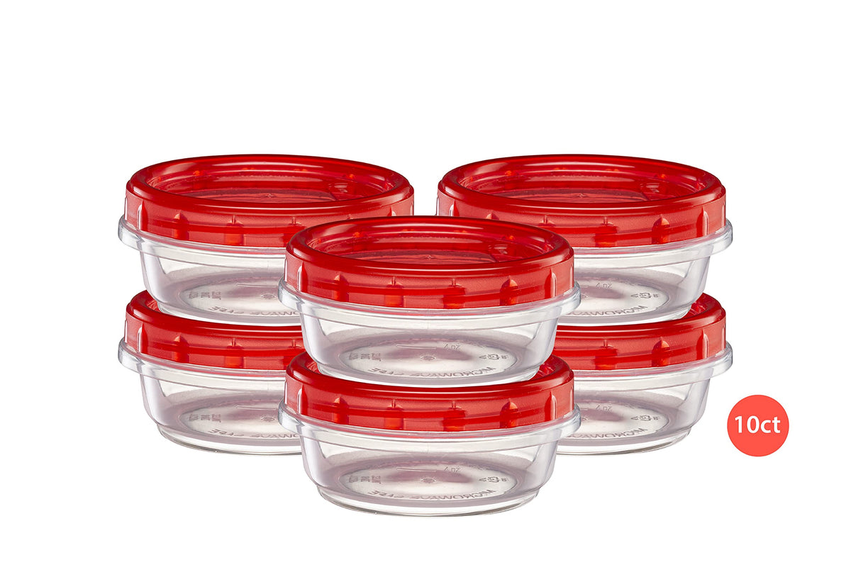 Elegant Disposables airtight leak-resistant lid protects contents.