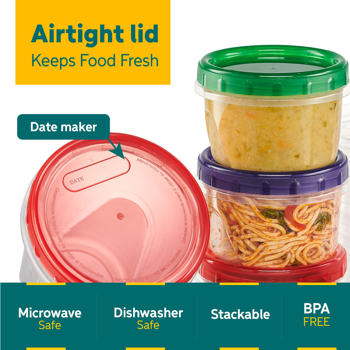 Elegant Disposables leakproof twist top lid prevents spills during transit and travel.