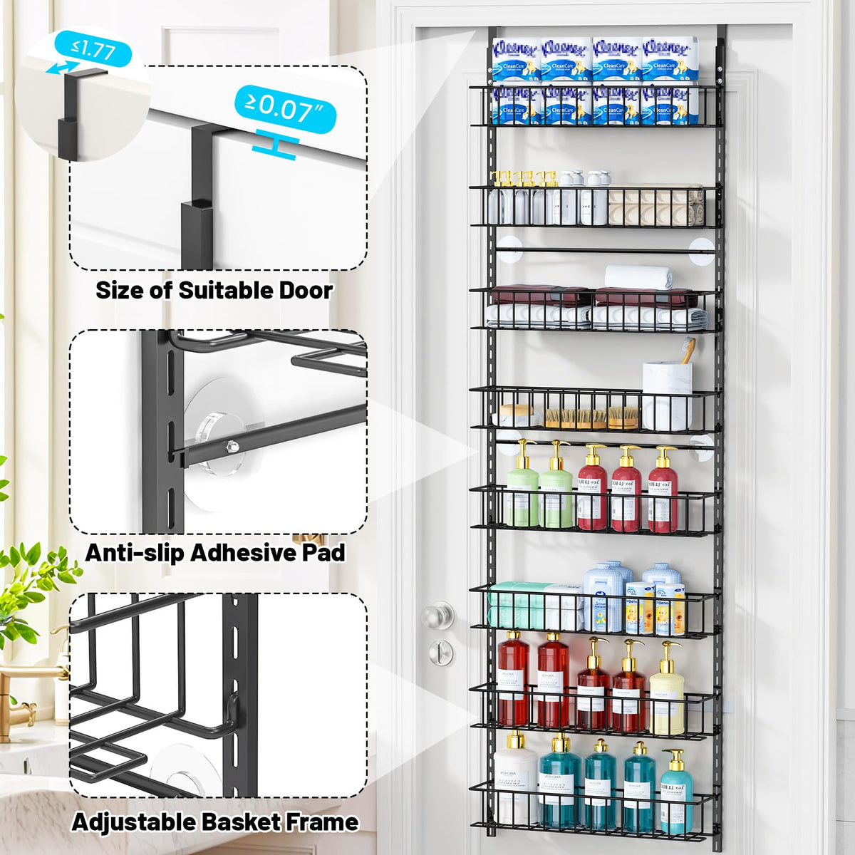 ElegantArray kitchen utensils and toiletries storage for clutter-free countertops.