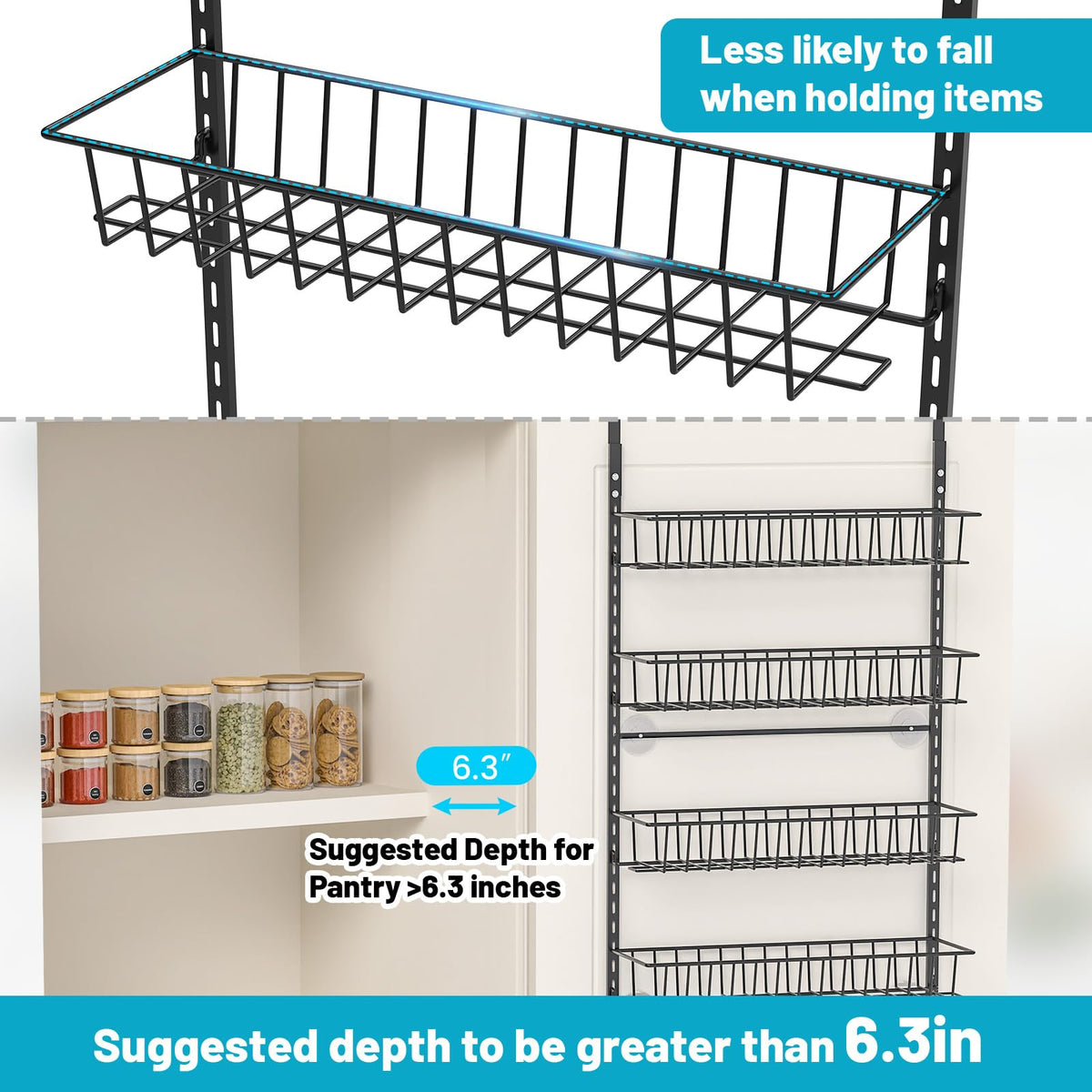 ElegantArray space-saving storage unit demonstrating door-saver convenience.