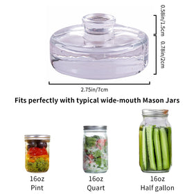 Eleganttime easy-grip weights with non-slip handles for safe jar removal.