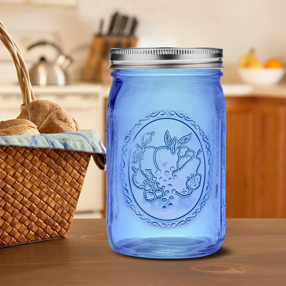 ElegantTime jar ready for pour-and-serve with 32oz capacity.