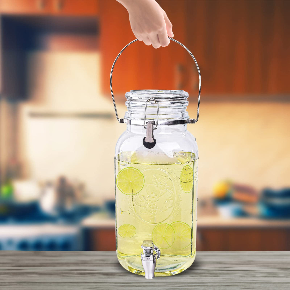 Eleganttime vintage style glass dispenser adds rustic charm to buffets