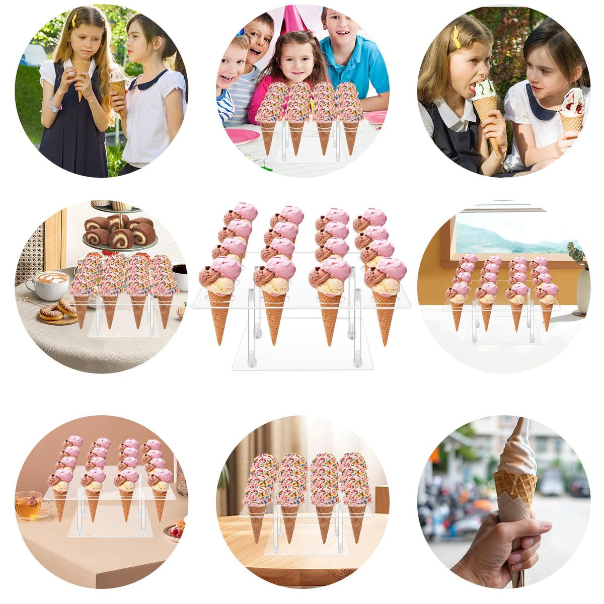 ELEGICKLIP 11x11x3.74-inch footprint suits varied edible treats.