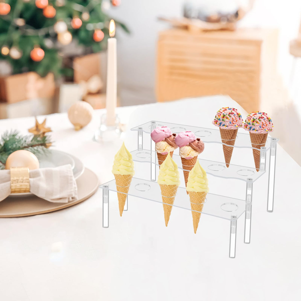 ElegickLIP versatile party decor stand for cupcakes, cones, and sweets