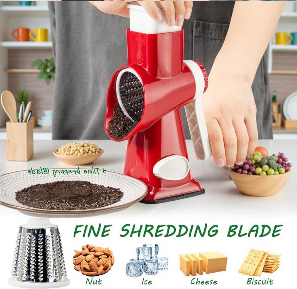 Eleko Meyar grater suction base secures on smooth countertops for stable use