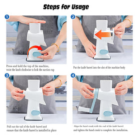 Eleko Meyar multi-purpose grater handles vegetables, potatoes, nuts and more.
