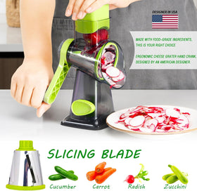 Eleko Meyar rotary grater blades offering versatile shredding options.