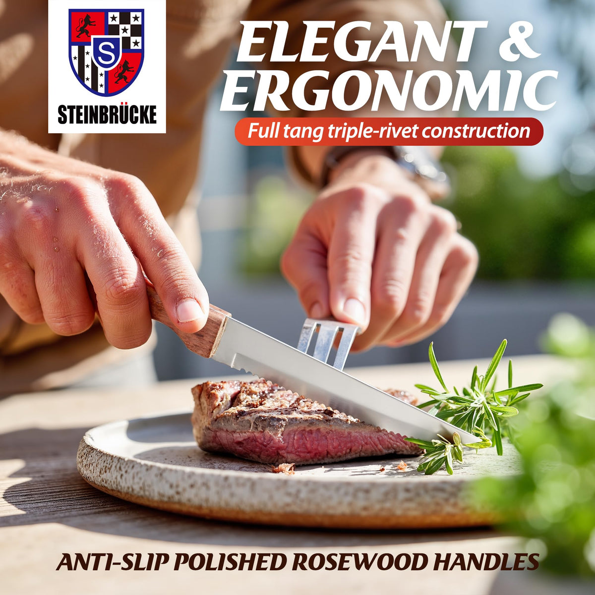 Elemake 8-piece set ideal for family dinners and entertaining.