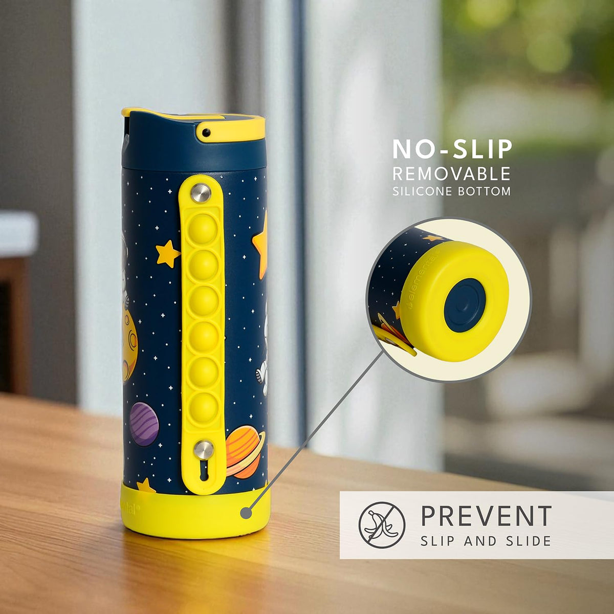 Elemental Iconic Kids Water Bottle is BPA-free for daily safe use