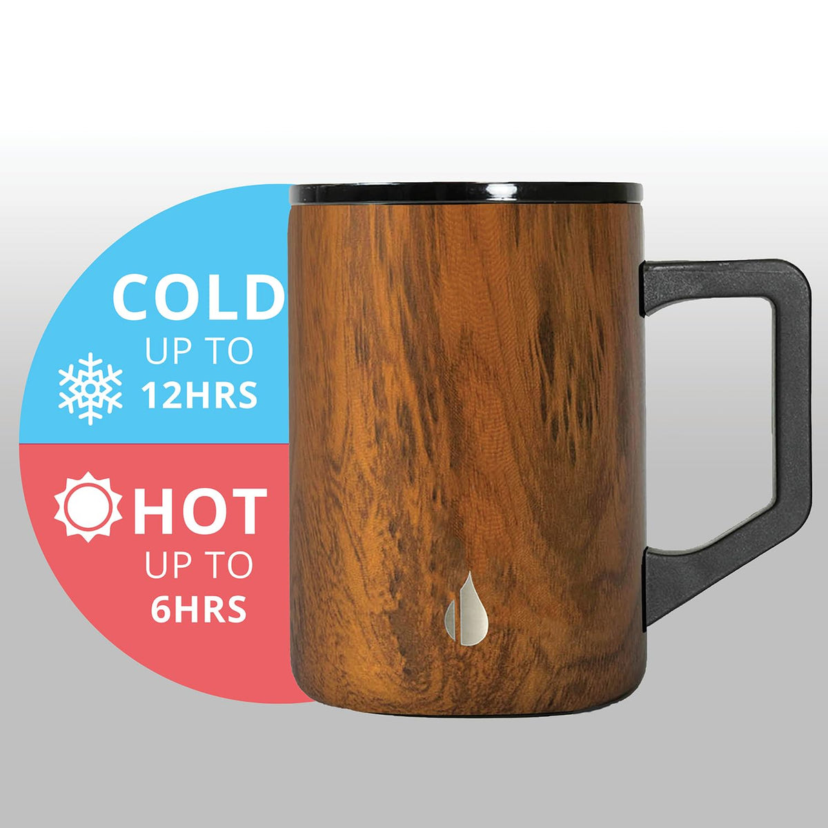 Elemental Summit Teakwood mug dishwasher-safe top rack for easy cleaning.