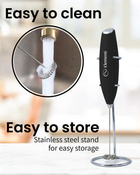 Elementi Milk Frother delivers café-quality latte foams at home