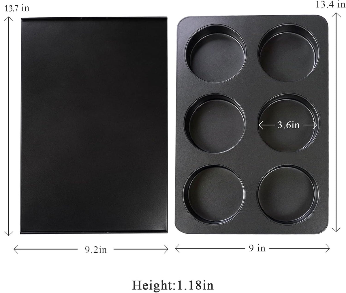 Elesinsoz nonstick straight-side pan enables easy release and quick cleanup