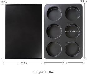 Elesinsoz nonstick straight-side pan enables easy release and quick cleanup