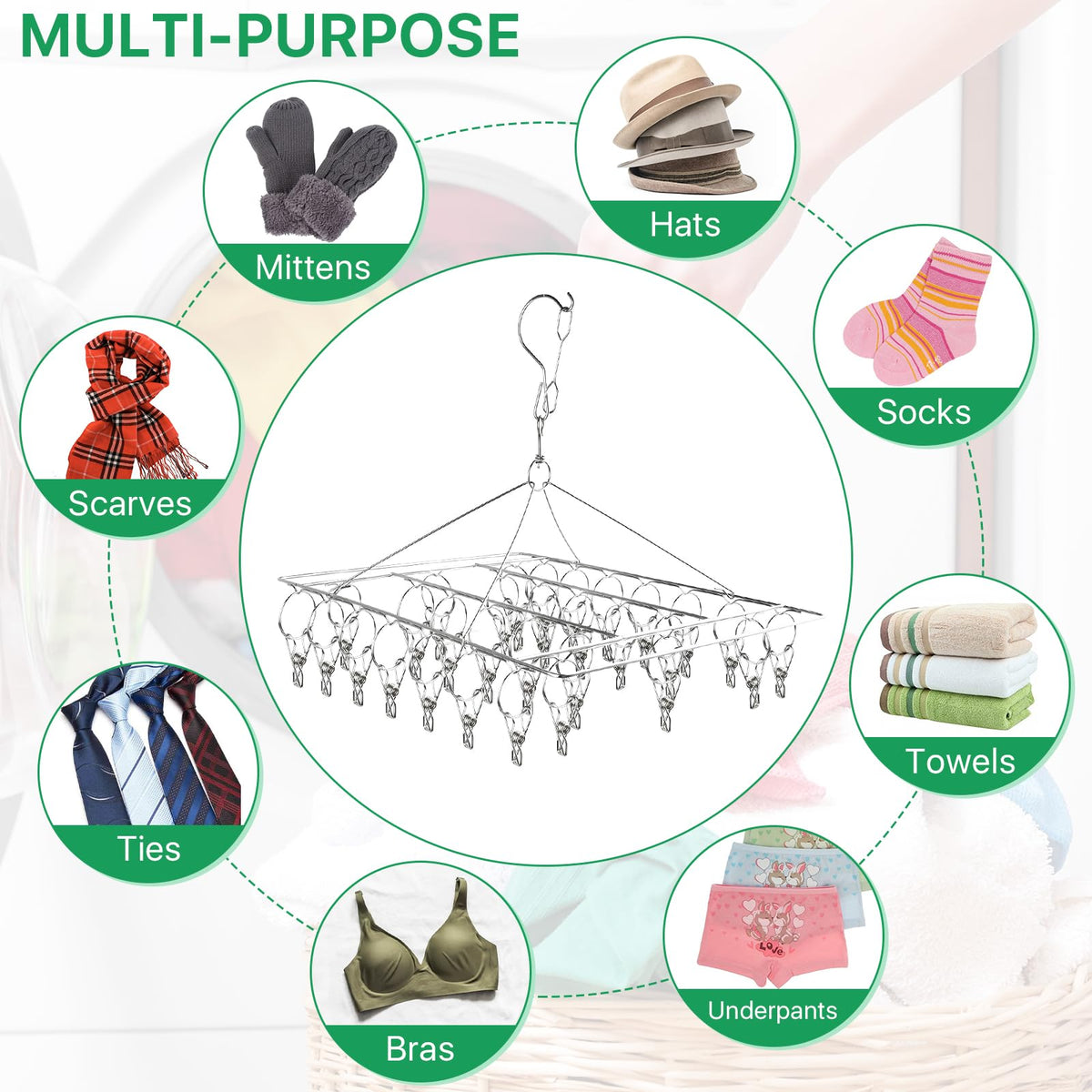 Elesunory easy-clean drying rack disassembles for quick maintenance.