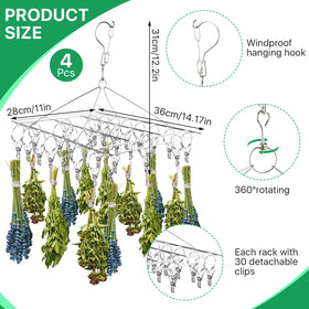 Elesunory rustproof drying rack designed for herbs and flowers.