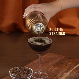 Elevated Craft Diamond Edition shaker with integrated strainer for smooth pours