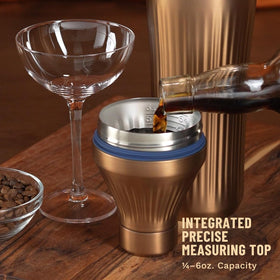 Elevated Craft Diamond Edition shaker features twist lock top to prevent leaks