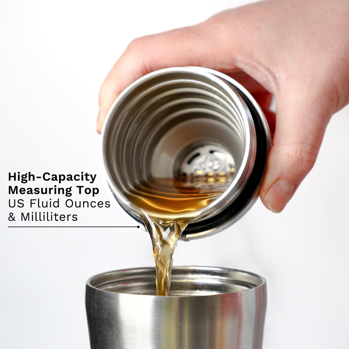 Elevated Craft dishwasher-safe stainless steel shaker for easy cleanup