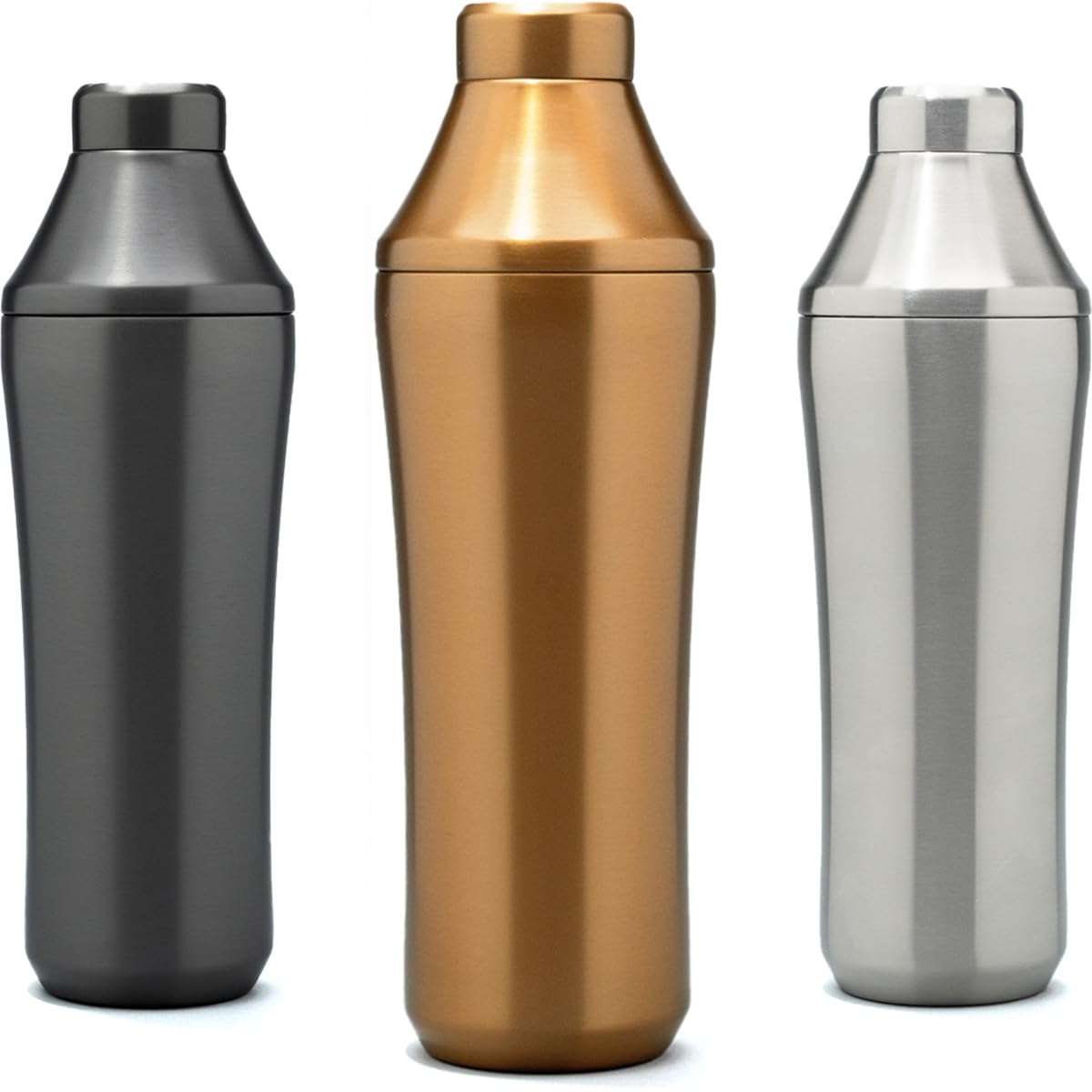 Elevated Craft shaker shown in use highlights premium pro-grade stainless steel construction.