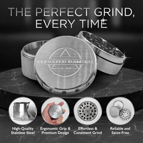 Ergonomic grip on Elevated Damsko enables precise texture control.