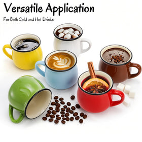ELFULLY blue demitasse mug adds color to coffee breaks.