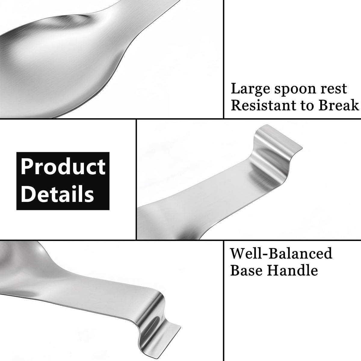 ELFULLY dishwasher-safe spoon rest facilitates quick cleanup after cooking.