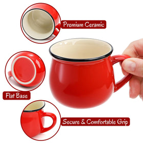 ELFULLY green espresso cup with handle for a comfy morning ritual.