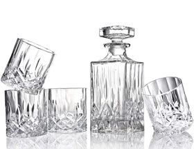 ELIDOMC classic diamond cut whiskey glasses 11 oz for smooth sipping