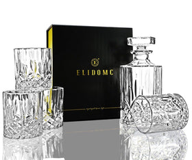 ELIDOMC crystal stopper for secure elegant decanter sealing