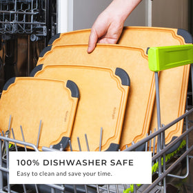 Elihome essential-series knife-friendly surface supports precise slicing.
