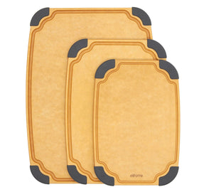Elihome Essential Series large board shows knife-friendly prep space for ample room.