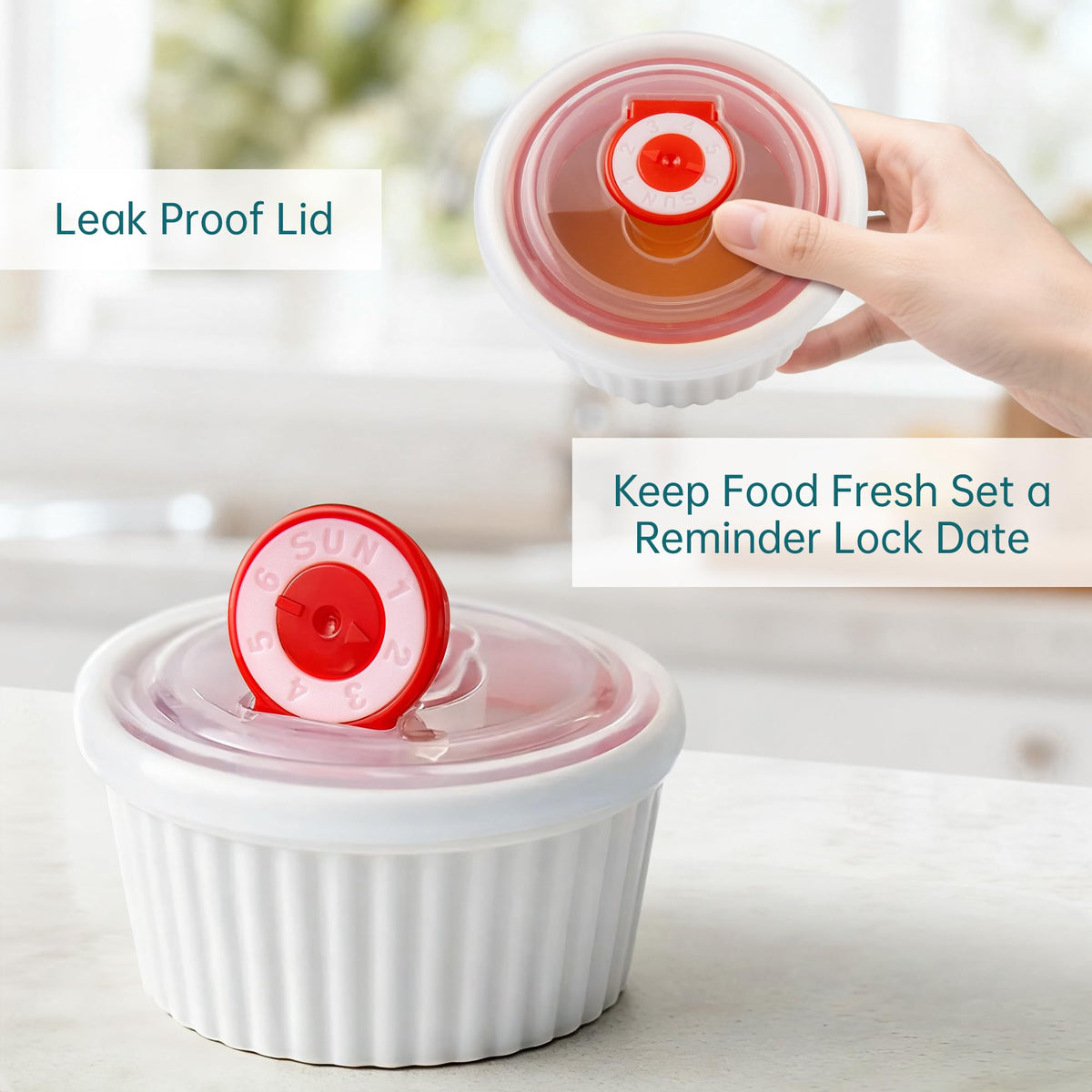 ELIMTEC dipping bowls with lids keep dips fresh during gatherings