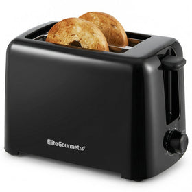 Elite Gourmet 2-Slice Toaster front view with compact design