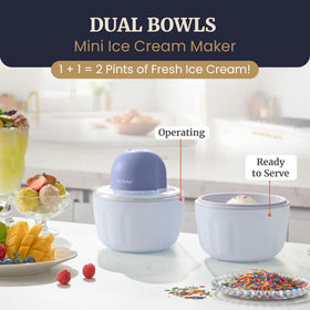 Americana Pint Perfect bowls with easy-grip handles for simple, mess-free scooping.