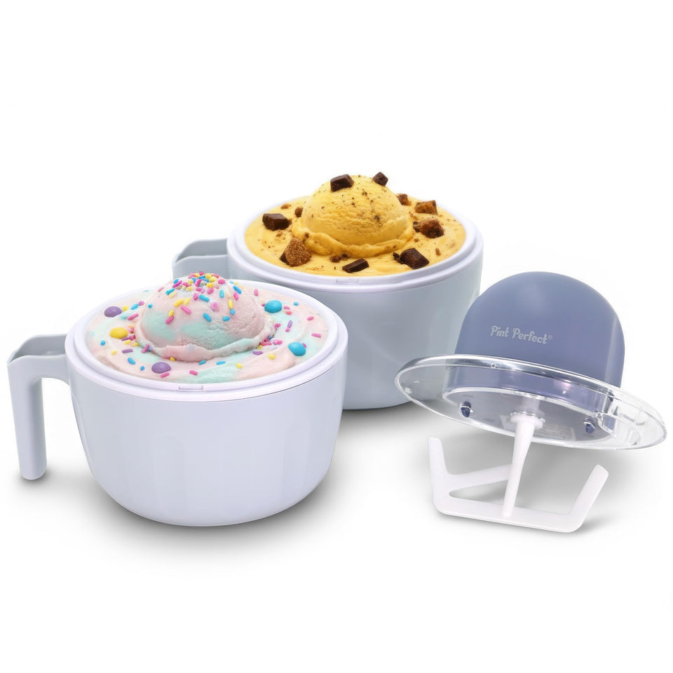 Elite Gourmet Americana Pint Perfect dual freezing bowls for two servings, ready fast.