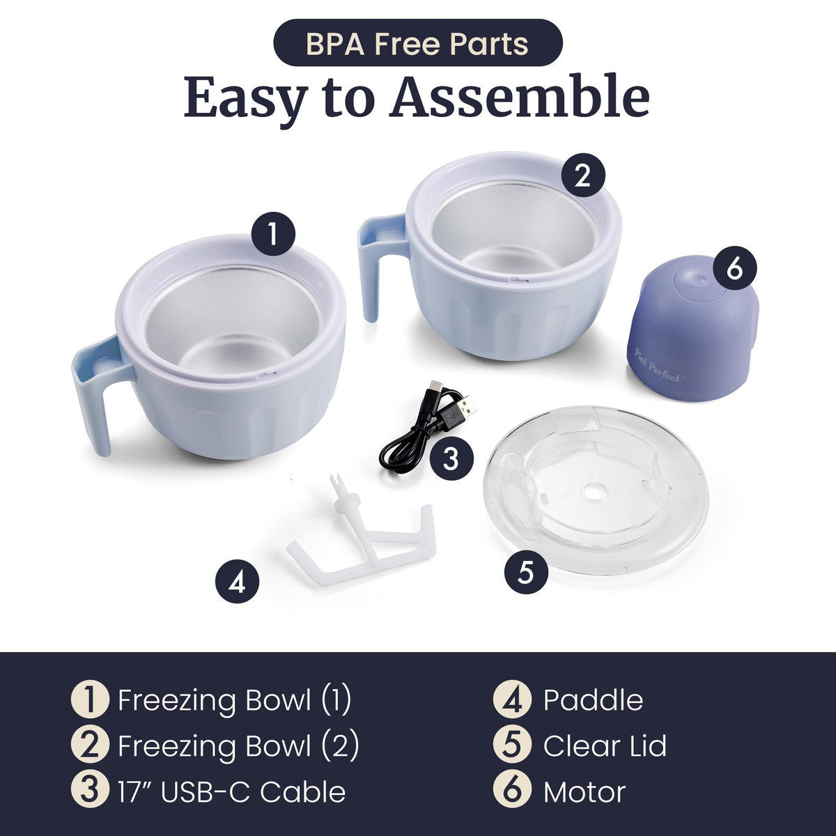 Americana Pint Perfect two 1-pint bowls are ideal for sharing treats.