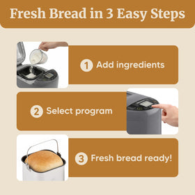 Elite Gourmet 1 lb loaf setting for compact breakfast baking.