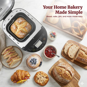 Included accessories with Elite Gourmet bread maker for easy setup