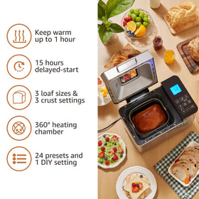 Elite Gourmet PFAS-free ceramic-coated pan for easy loaf release.