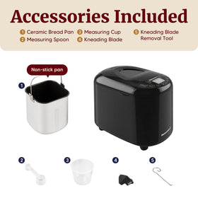 Compact design of Elite Gourmet bread maker on a kitchen counter