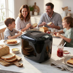 Crust options on Elite Gourmet bread maker from light to dark
